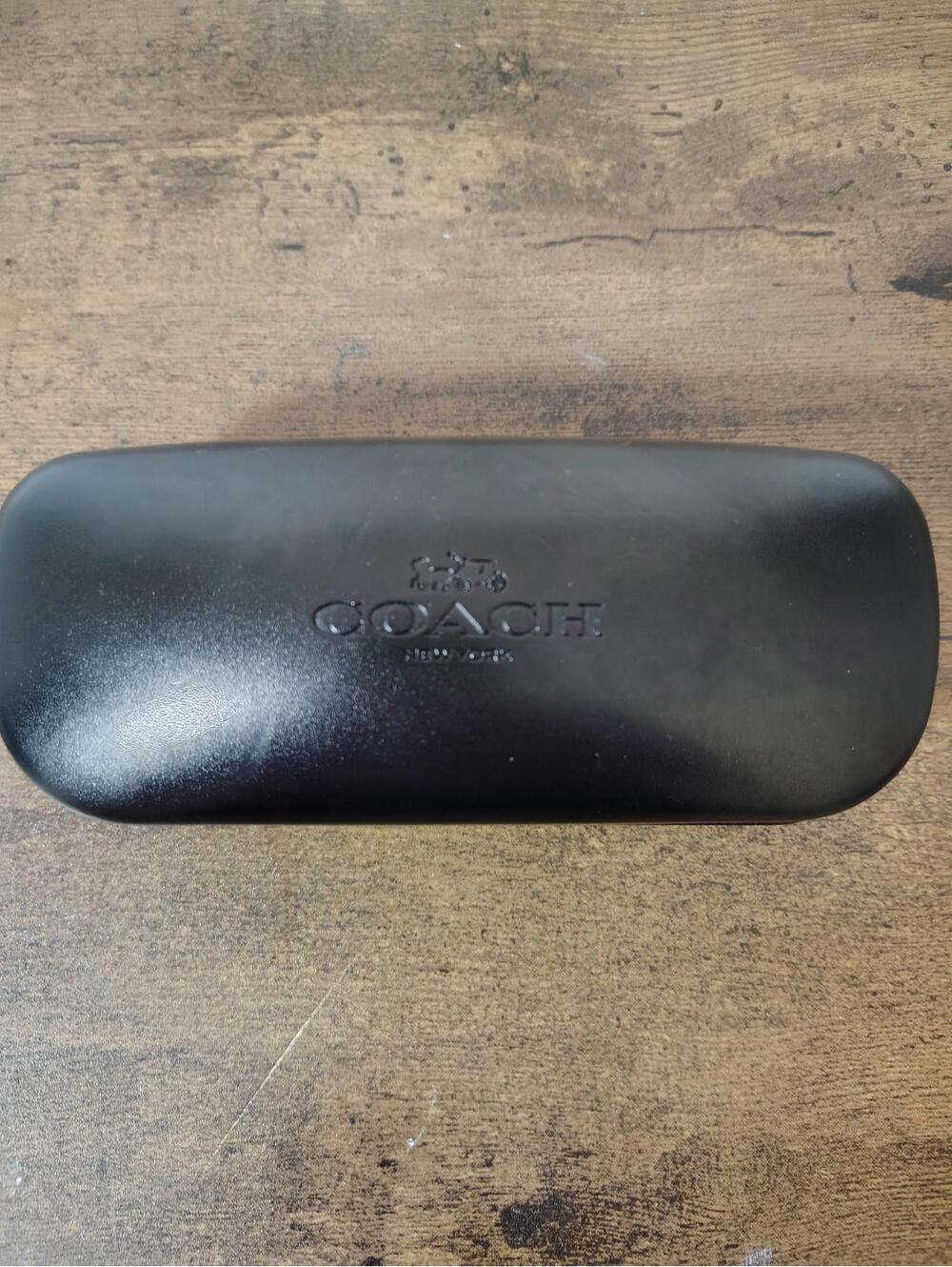 Coach New York Glasses Case Authentic Black Hard Clamshell Sunglasses Eyeglasses